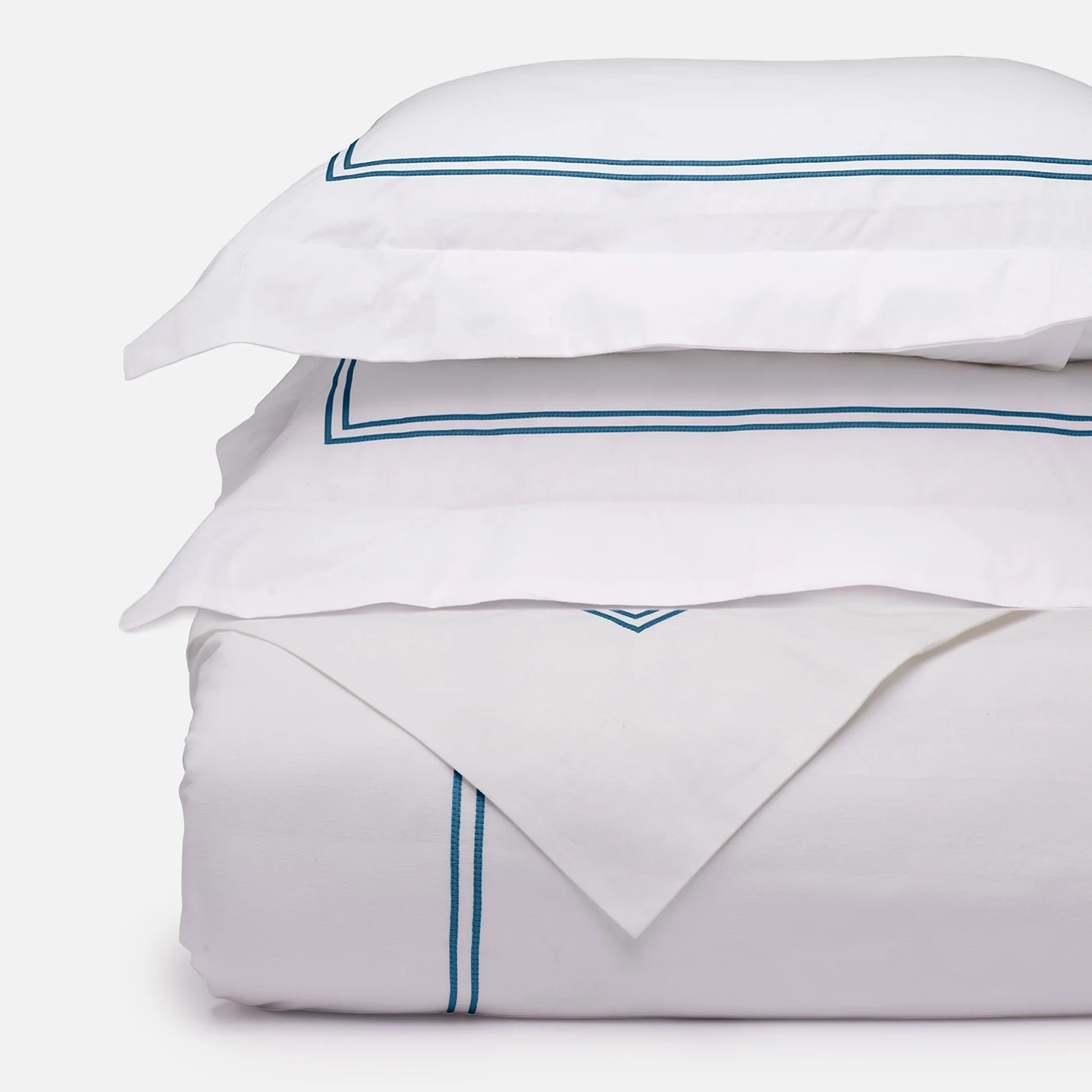 Ella Embroidered Duvet Cover & Shams Bedding Bundle - Image 3