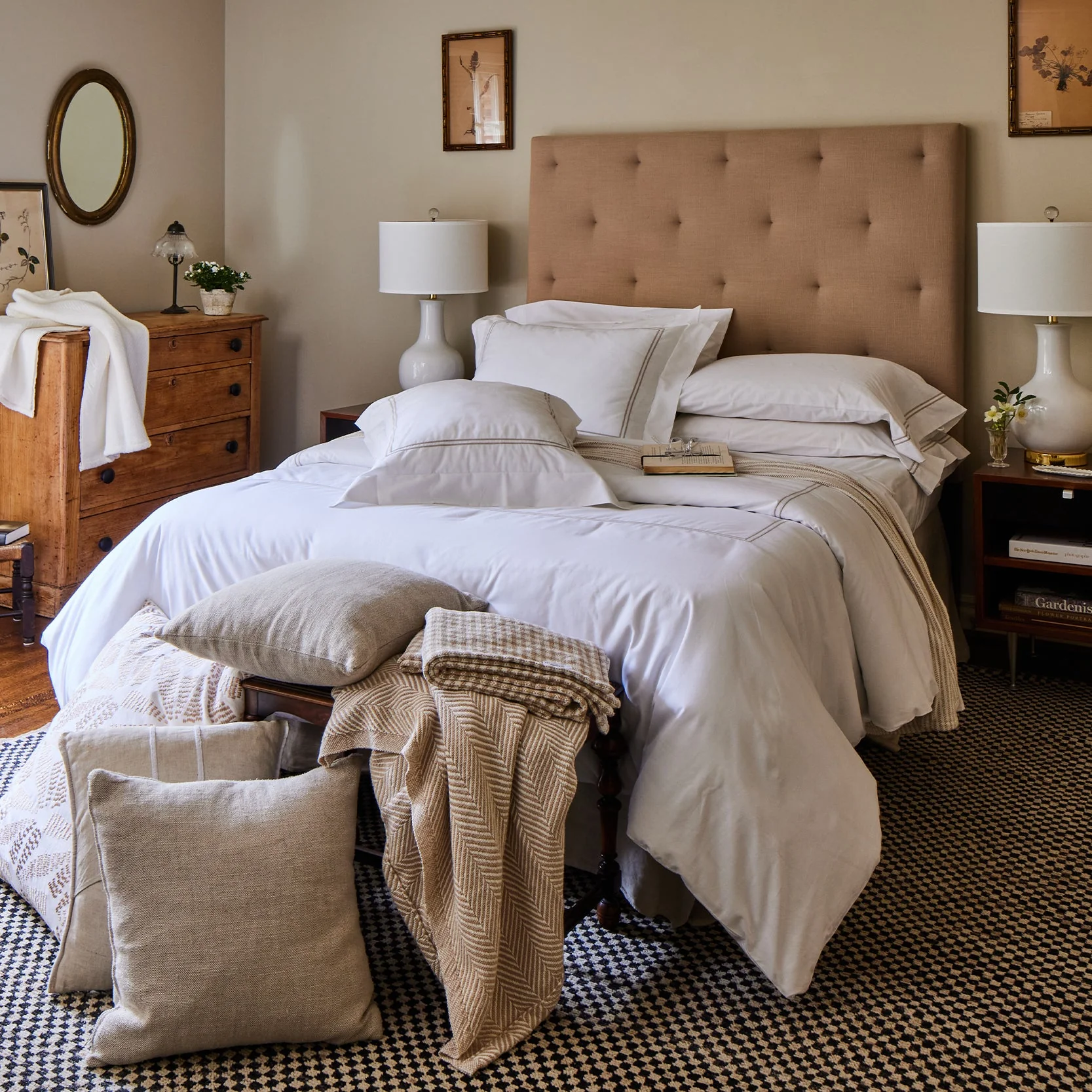 Ella Embroidered Duvet Cover & Shams Bedding Bundle - Image 7