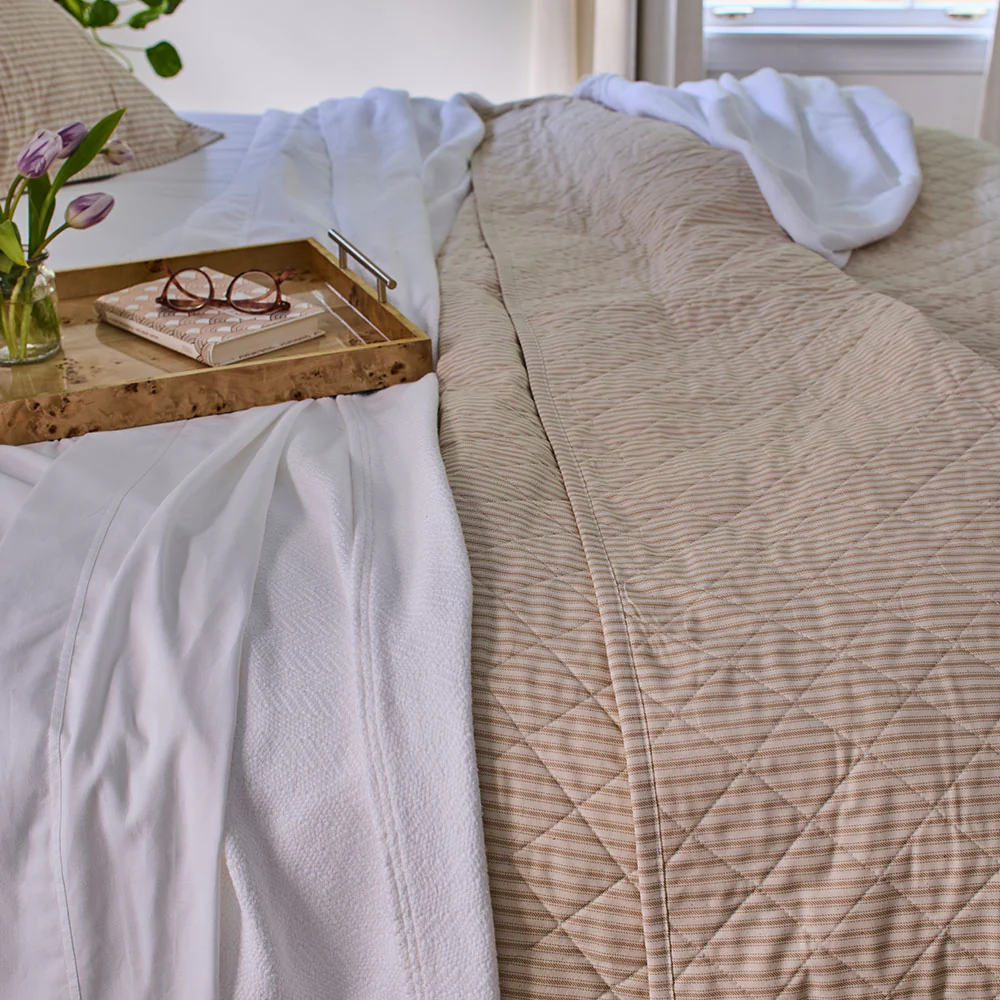 Ticking Stripe Classic Quilt - Image 3