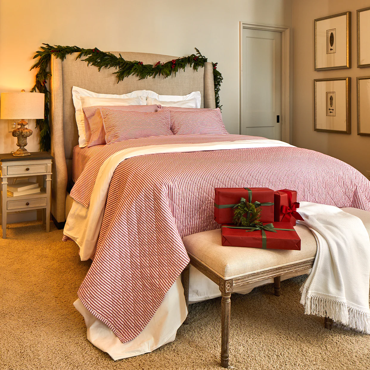 Ticking Stripe Classic Quilt - Image 8