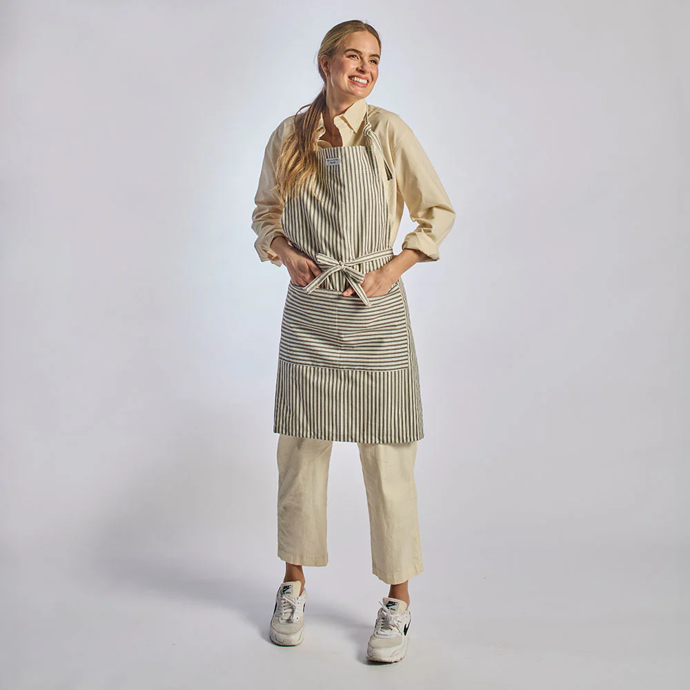 Ticking Stripe Apron - Image 3