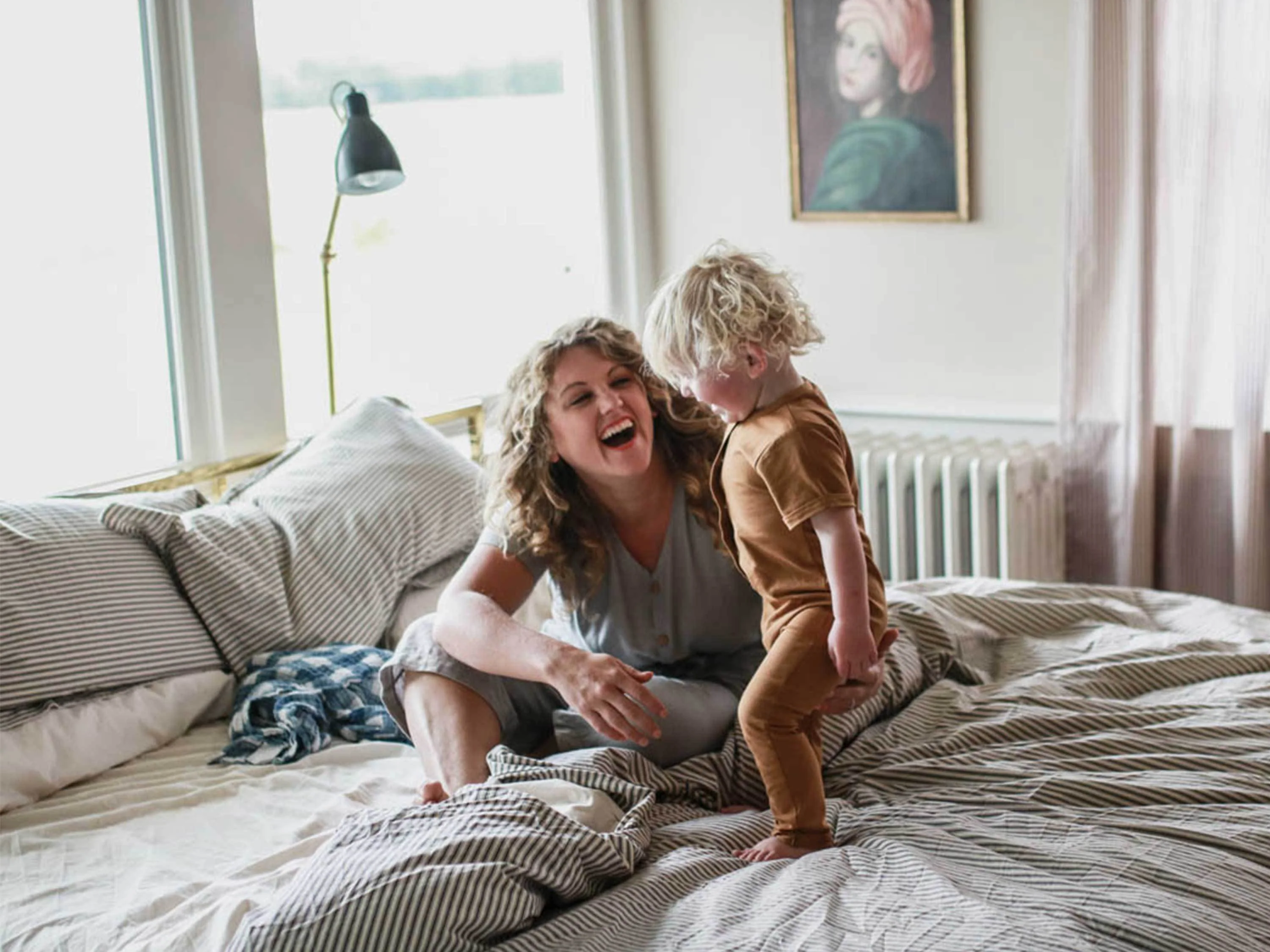 Ticking Stripe Duvet Cover and Shams Bundle - Image 10