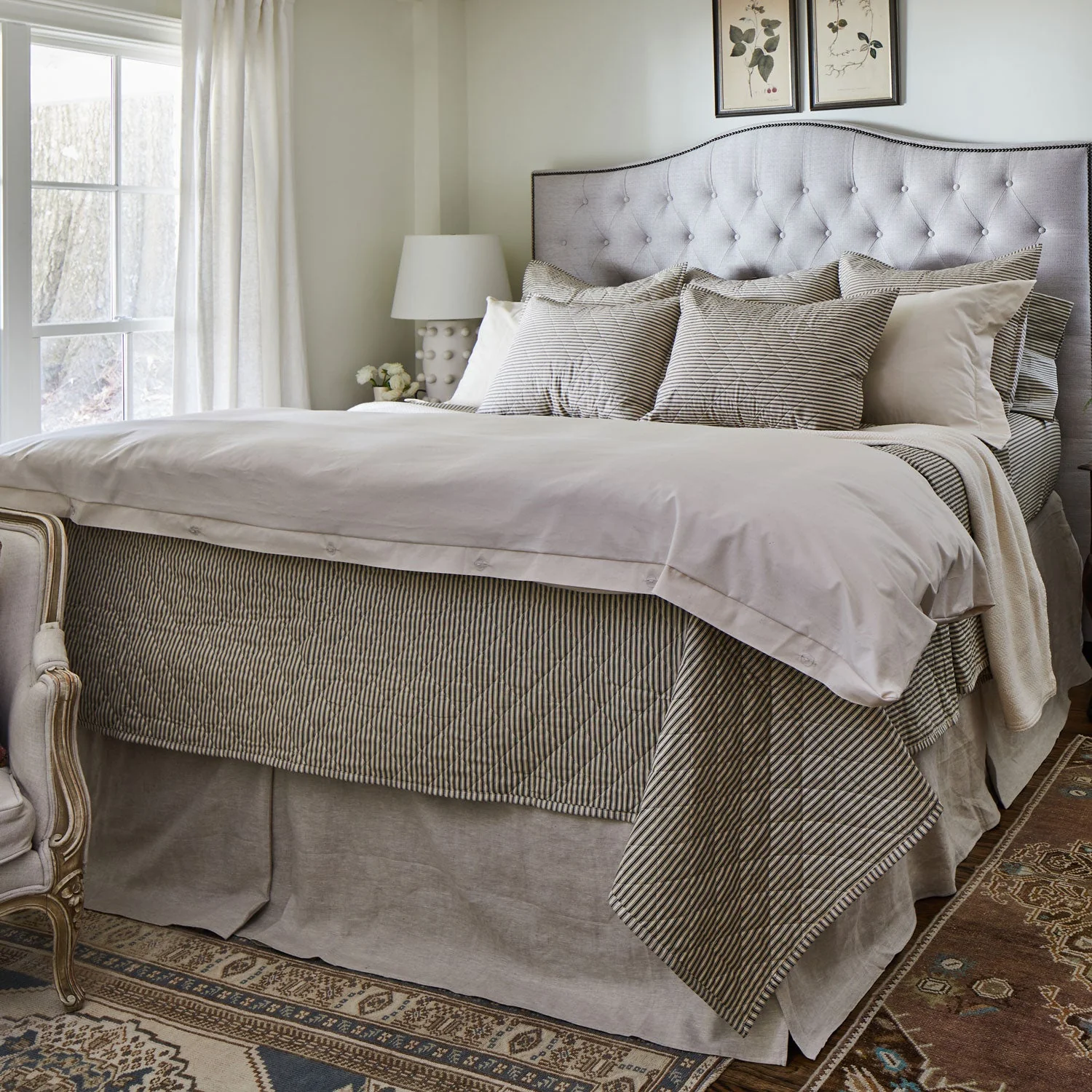 Ticking Stripe Classic Quilt - Image 4