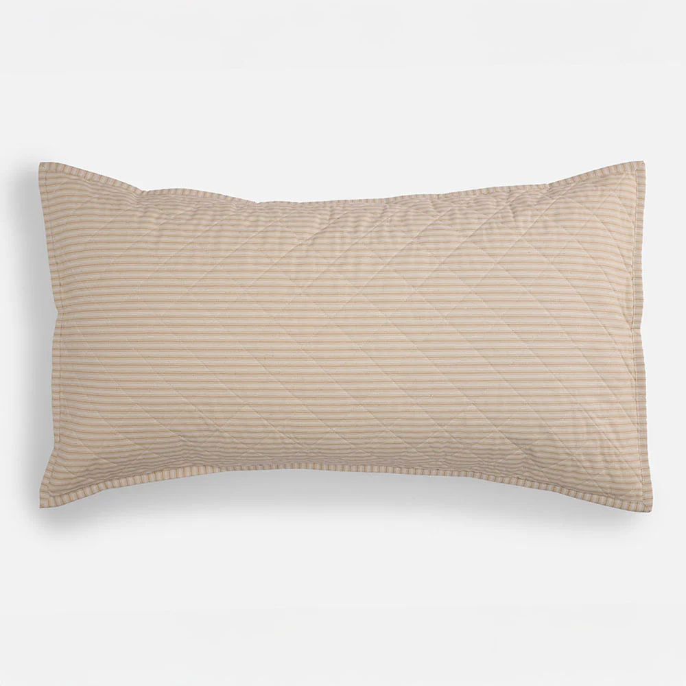 Ticking Stripe Quilted Pillow Sham - Image 5