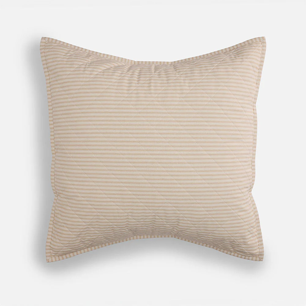 Ticking Stripe Quilted Pillow Sham - Image 6